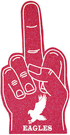 18 Inch Middle Finger Custom Foam Fingers Cheap Personalized Foam Hands